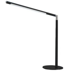 ARCHIVO 2000 LÁMPARA LED SOBREMESA AURA CABEZAL GIRATORIO 360º REGULADOR INTENSIDAD 390X420MM NEGRO