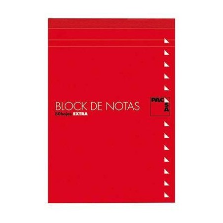 PACSA BLOC NOTAS 80H TREPADAS FOLIO 4X4 CON TAPA -10U-