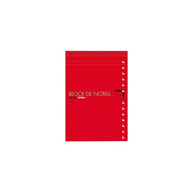 PACSA BLOC NOTAS 80H TREPADAS FOLIO LISO CON TAPA -10U-