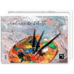 PACSA BLOC DIBUJO ESPIRAL 20H 230X330MM 90GR CON RECUADRO -10U-