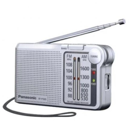 PANASONIC RADIO AM/FM, ALTAVOZ, ENTRADA AURICULARES PLATA