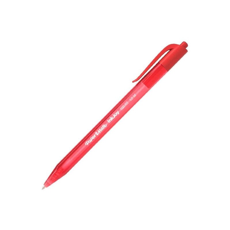 PAPER MATE INKJOY 100 BOLÍGRAFO RETRÁCTIL TRIANGULAR ROJO -20U-