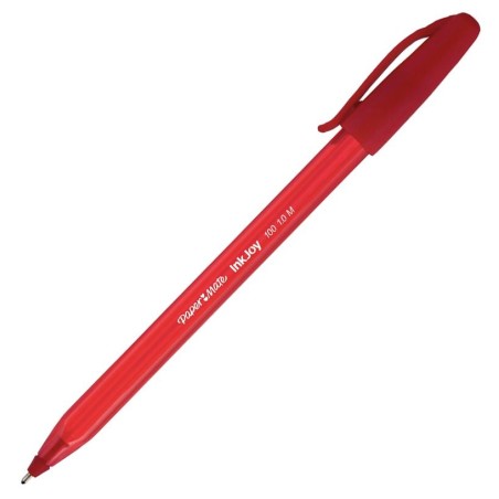 PAPER MATE BOLÍGRAFO INKJOY 100 CAP TRIANGULAR ROJO CAJA 50 UD