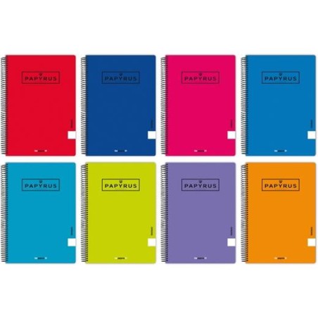 PAPYRUS CUADERNOS TAPA BLANDA 01-UNICLASIC 80H 90GR FOLIO PAUTA 2,5MM COLORES SURTIDOS
