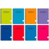 PAPYRUS CUADERNO TAPA PP 08-UNICLASIC 80H 90GR PAUTA 3,5MM CUARTO COLORES SURTIDOS