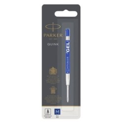 PARKER RECAMBIO BOLIGRAFO QUINK FLOW GEL AZUL PUNTA MEDIA BLISTER