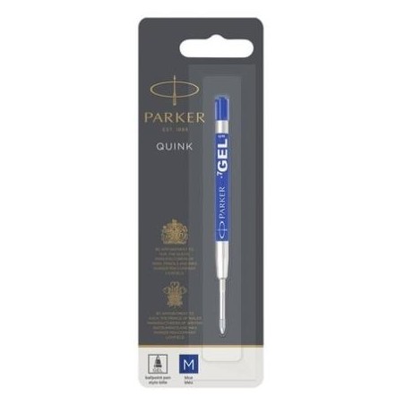 PARKER RECAMBIO BOLIGRAFO QUINK FLOW GEL AZUL PUNTA MEDIA BLISTER