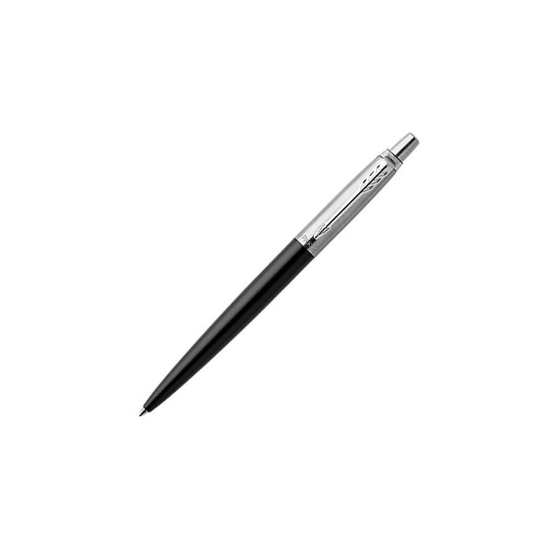 PARKER BOLÍGRAFO JOTTER BOND STREET BLACK TINTA AZUL CUERPO NEGRO/ACERO