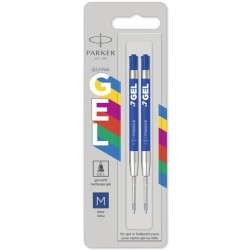 PARKER RECAMBIO JOTTER PUNTA MEDIA GEL AZUL BLISTER -2U-
