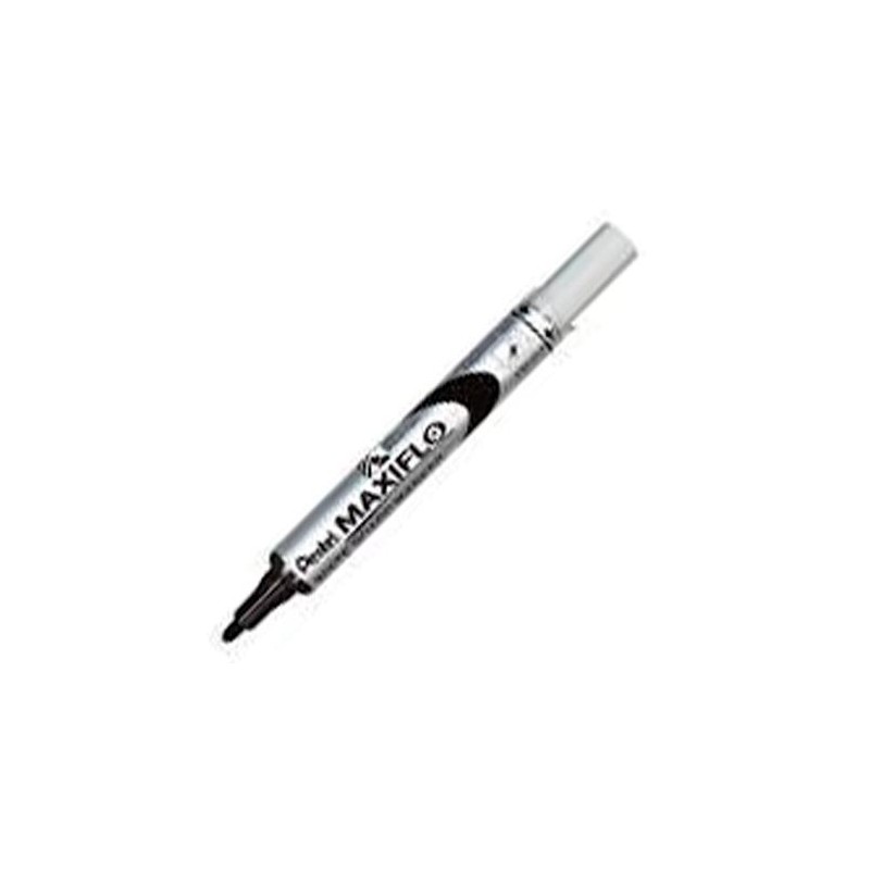PENTEL MARCADOR PIZARRA BLANCA MAXIFLO MWL-5S NEGRO CAJA 12 UD