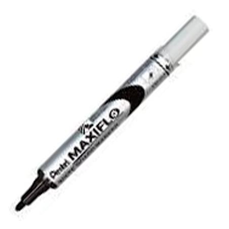 PENTEL MARCADOR PIZARRA BLANCA MAXIFLO MWL-5S NEGRO CAJA 12 UD