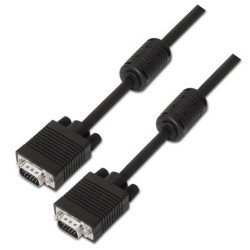 AISENS CABLE SVGA CON FERRITA HDB15/M - HDB15/M NEGRO 1,8M