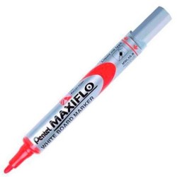 PENTEL MARCADOR PIZARRA BLANCA MAXIFLO MWL-5S ROJO CAJA 12 UD