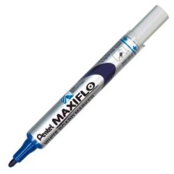 PENTEL MARCADOR PIZARRA BLANCA MAXIFLO MWL-5S AZUL CAJA 12 UD