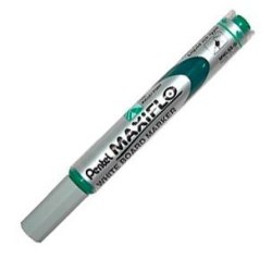 PENTEL MARCADOR PIZARRA BLANCA MAXIFLO MWL-5S VERDE CAJA 12 UD