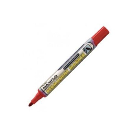PENTEL MAXIFLO NLF50 ROTULADOR PERMANENTE PUNTA BALA ROJO