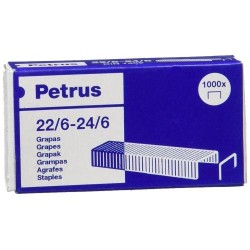 PETRUS GRAPAS 22/6-24/6 GALVANIZADAS -CAJA DE 1000 -25U-