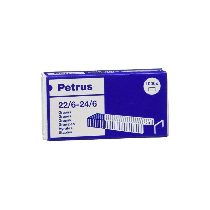 PETRUS GRAPAS 22/6-24/6 GALVANIZADAS -CAJA DE 1000 -25U-