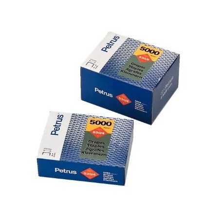 PETRUS GRAPAS 530/8 COBREADAS PARA CLAVADORA -CAJA DE 5000-