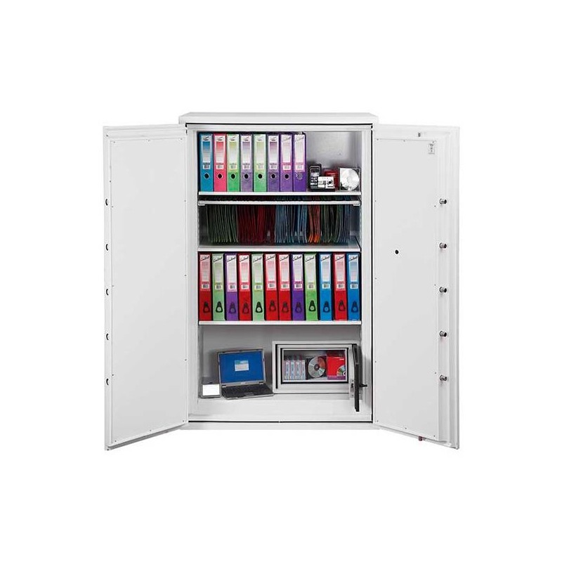 PHOENIX ARMARIO DE SEGURIDAD IGNIFUGO FIRE COMMANDER 1685X1125X650MM 626L CERRADURA ELECTRÓNICA BLANCO