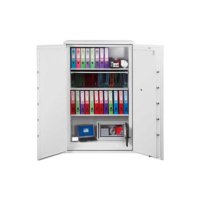 PHOENIX ARMARIO DE SEGURIDAD IGNIFUGO FIRE COMMANDER 1685X1125X650MM 626L CERRADURA DE LLAVE BLANCO