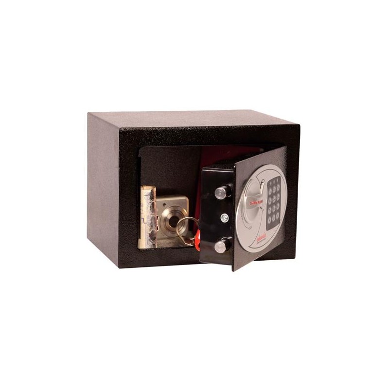 PHOENIX CAJA DE SEGURIDAD COMPACT HOME OFFICE 170X230X170MM 5L CERRADURA ELECTRÓNICA NEGRO