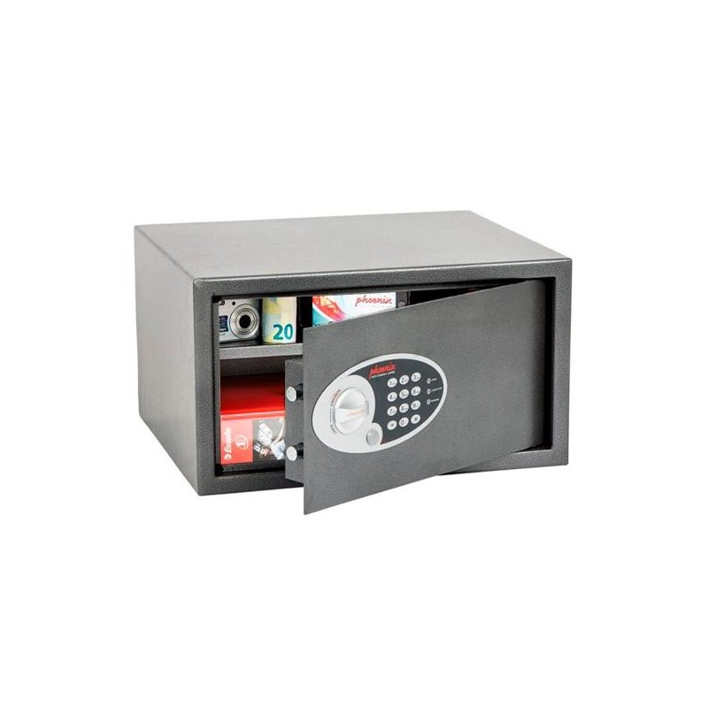 PHOENIX CAJA DE SEGURIDAD VELA HOME&OFFICE 250X450X365MM 34L CERRADURA ELECTRÓNICA GRAFITO