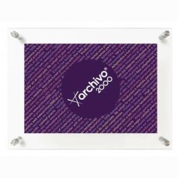 ARCHIVO 2000 EXPOSITOR MURAL CON TALADROS METRAQUILATO ULTRATRANSPARENTE VERTICAL / HORIZONTAL 35X240X330 MM