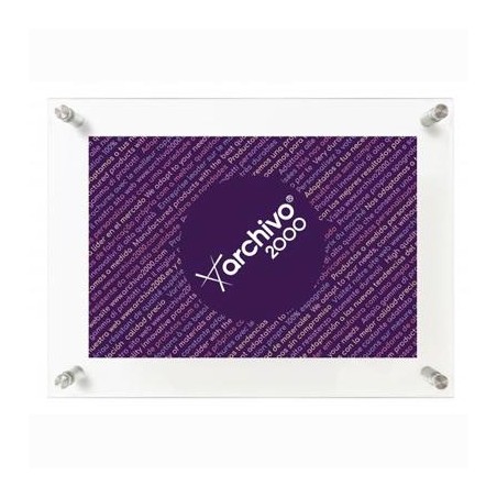 ARCHIVO 2000 EXPOSITOR MURAL CON TALADROS METRAQUILATO ULTRATRANSPARENTE VERTICAL / HORIZONTAL 35X240X330 MM