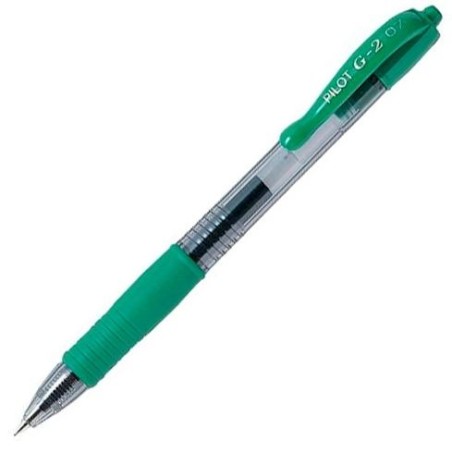 PILOT BOLÍGRAFO TINTA DE GEL G-2 0.7 RETRÁCTIL VERDE