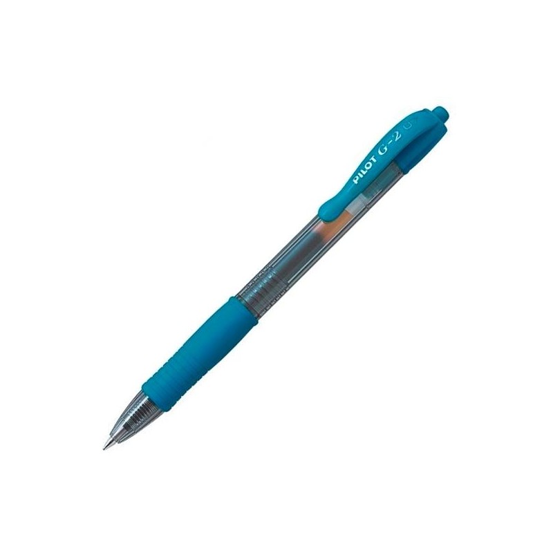 PILOT BOLÍGRAFO TINTA DE GEL AZUL G-2 0.7 RETRÁCTIL AZUL TURQUESA
