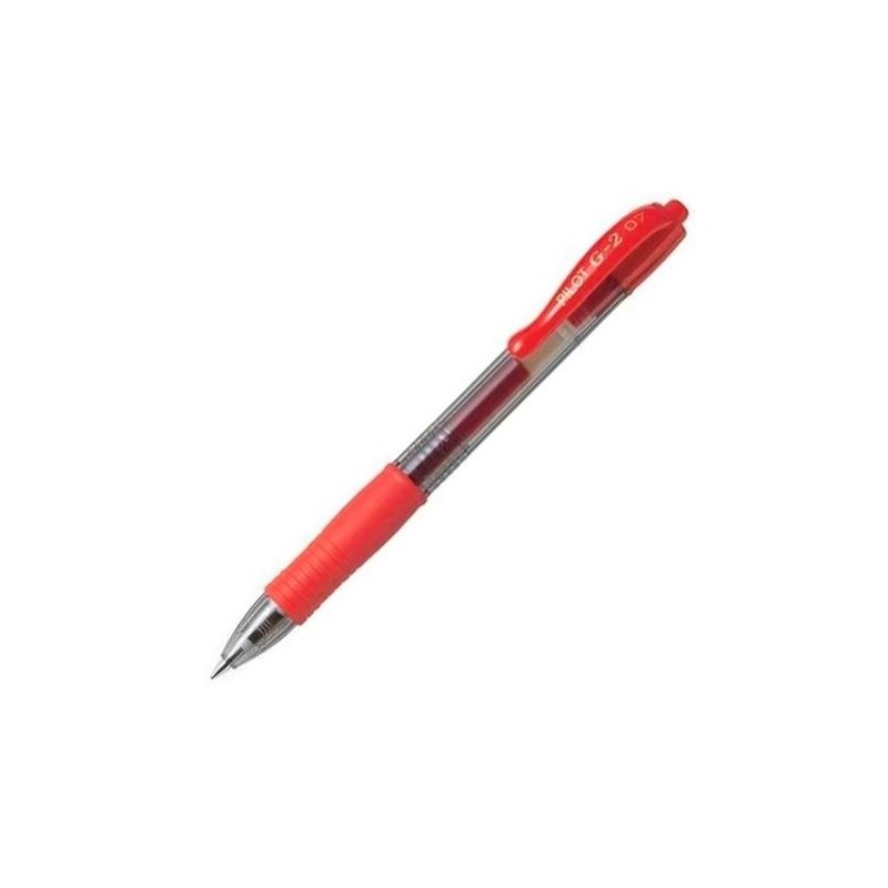 PILOT BOLÍGRAFO TINTA DE GEL G-2 0.7 RETRÁCTIL ROJO