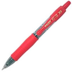 PILOT ROLLER TINTA DE GEL G2 XS PIXIE RETRÁCTIL 0.7 ROJO