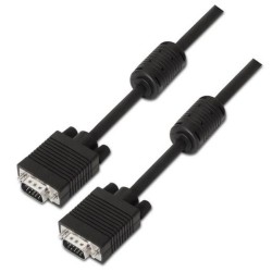 AISENS CABLE SVGA CON FERRITA HDB15/M - HDB15/M NEGRO 3,0 M