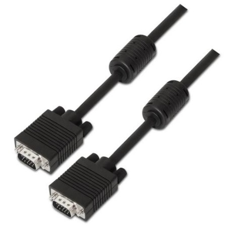 AISENS CABLE SVGA CON FERRITA HDB15/M - HDB15/M NEGRO 3,0 M