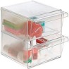ARCHIVO 2000 ORGANIZADOR ARCHICUBO 2 CAJONES 190X150X150 MM CRISTAL TRANSPARENTE