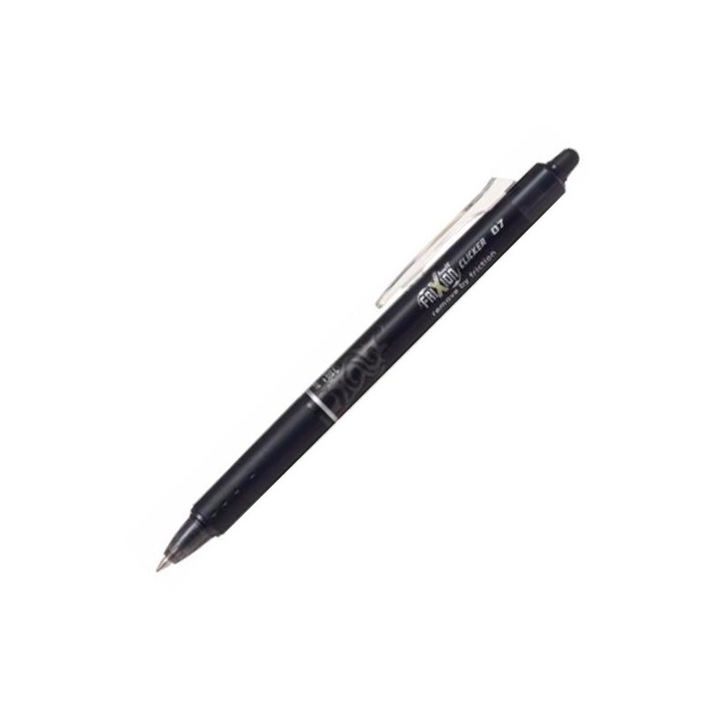 PILOT BOLÍGRAFO TINTA BORRABLE FRIXION CLICKER 0.7 NEGRO