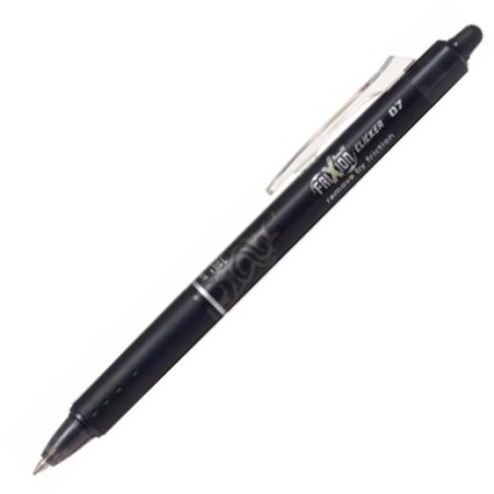PILOT BOLÍGRAFO TINTA BORRABLE FRIXION CLICKER 0.7 NEGRO