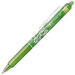 PILOT BOLÍGRAFO TINTA BORRABLE FRIXION CLICKER 0.7 VERDE LIMA