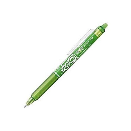 PILOT BOLÍGRAFO TINTA BORRABLE FRIXION CLICKER 0.7 VERDE LIMA