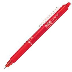 PILOT BOLÍGRAFO TINTA BORRABLE FRIXION CLICKER 0.7 ROJO