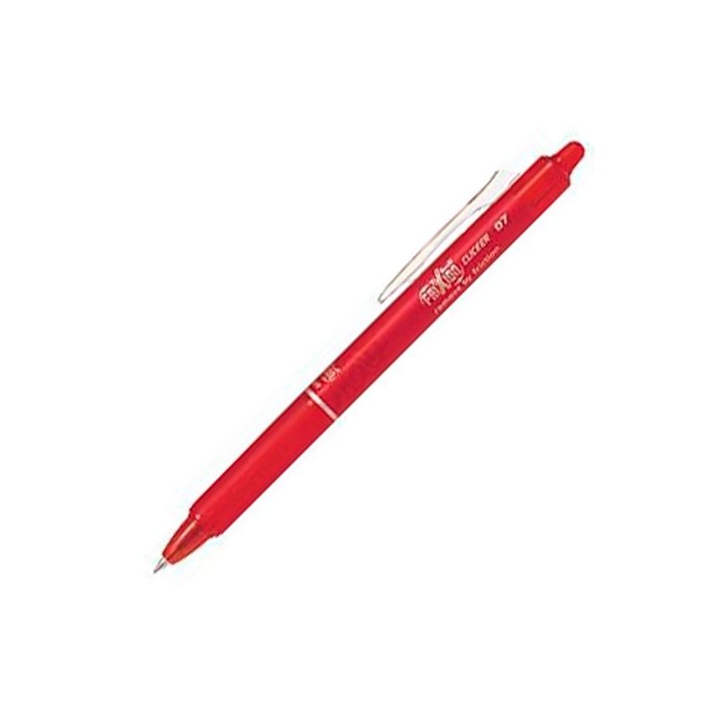 PILOT BOLÍGRAFO TINTA BORRABLE FRIXION CLICKER 0.7 ROJO