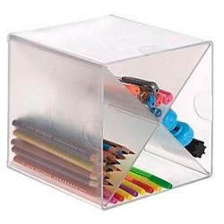 ARCHIVO 2000 ORGANIZADOR ARCHICUBO DIVISOR EN ASPA 4 COMPARTIMENTOS 150X150X150MM CRISTAL TRANSPARENTE