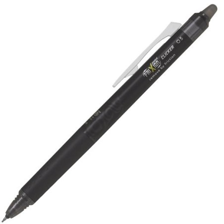 PILOT BOLÍGRAFO TINTA BORRABLE FRIXION POINT CLICKER 0.5 NEGRO