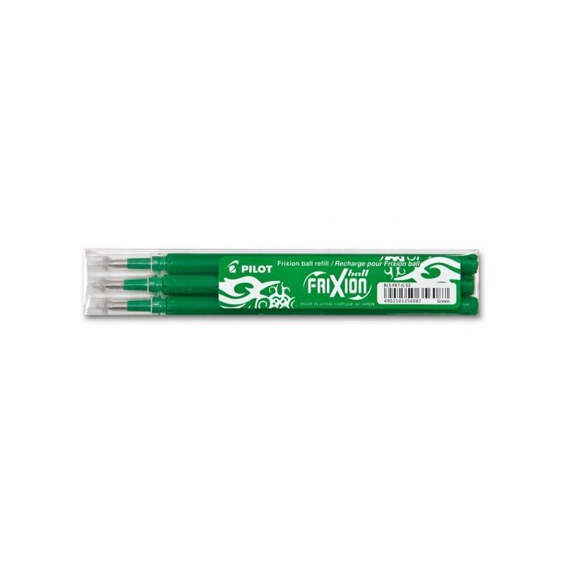 PILOT RECAMBIO BOLÍGRAFO FRIXION 0.7 VERDE PACK 3 UD