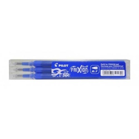 PILOT RECAMBIO BOLÍGRAFO FRIXION 0.7 AZUL PACK 3 UD