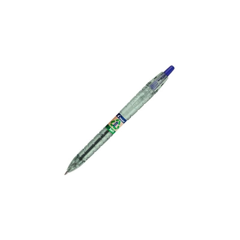PILOT BOLÍGRAFO ECOBALL PLÁSTICO RECICLADO 1.0MM RECARGABLE AZUL