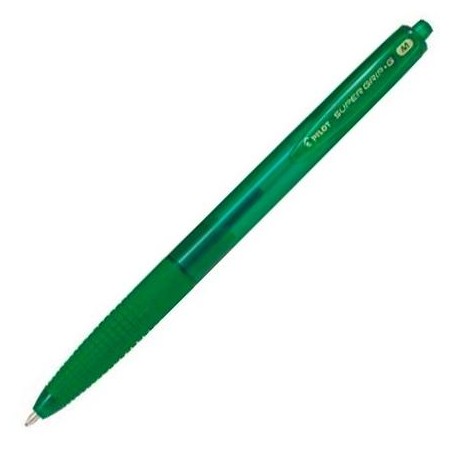 PILOT BOLÍGRAFO SUPERGRIP G RETRÁCTIL 1.0MM VERDE