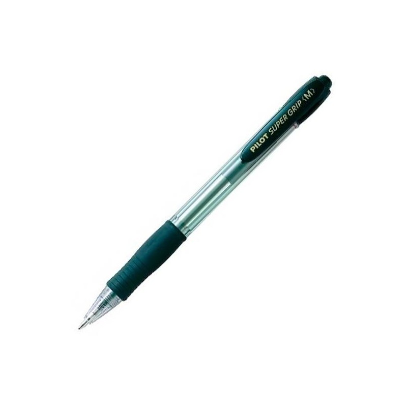 PILOT BOLÍGRAFO SUPERGRIP M NEGRO CUERPO NEGRO