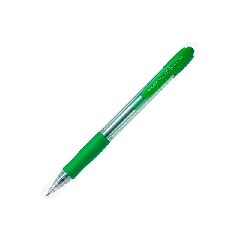 PILOT BOLÍGRAFO SUPERGRIP M VERDE CUERPO VERDE